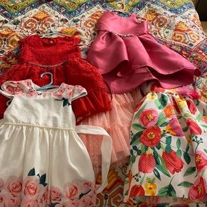 Girls bundled dresses